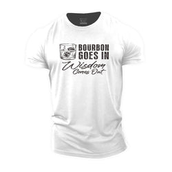 Bourbon Goes In Cotton T-Shirt