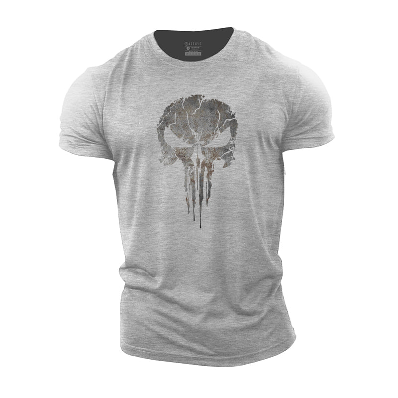 Simple Skull Cotton T-Shirt