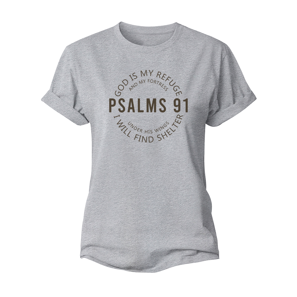 Psalms 91 Women's Cotton T-Shirt