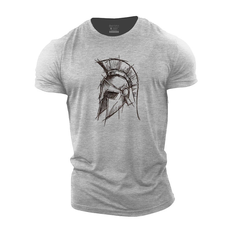 Spartan Portrait Cotton T-Shirt