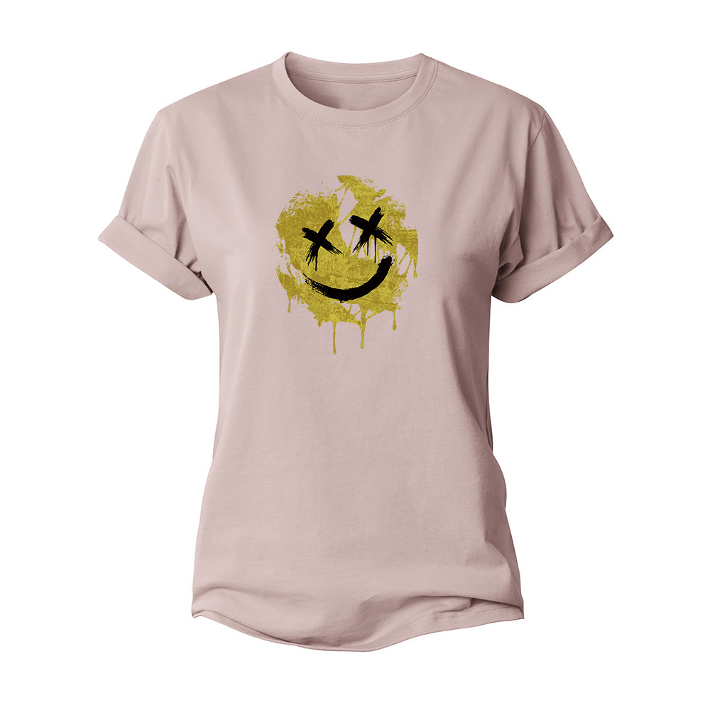 Crack Smiley Women's Cotton T-Shirt