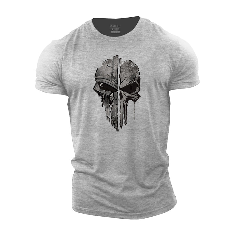 Skull Spartan Cotton T-Shirt