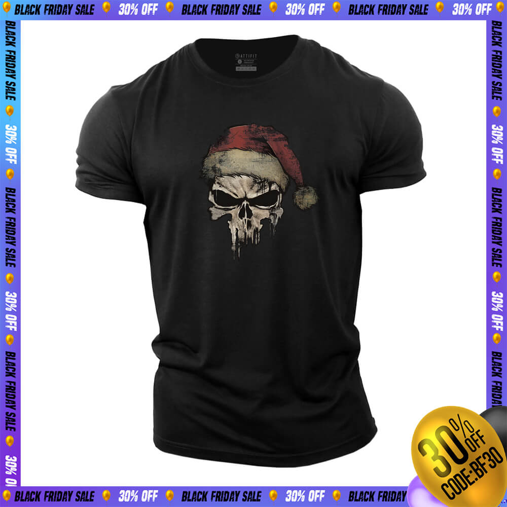 Christmas Punisher Cotton T-Shirt