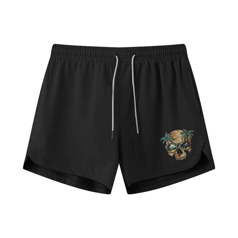 Skull Sea Graphic Shorts