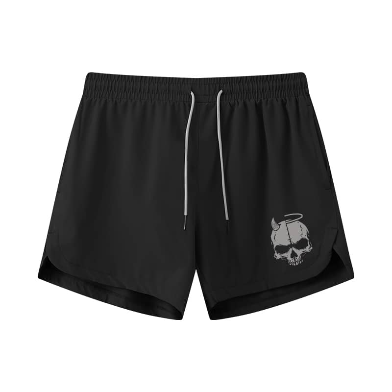 Angel And Devil Graphic Shorts