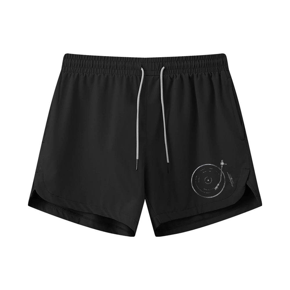 Turntable Graphic Shorts