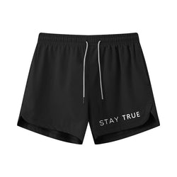 Stay True Graphic Shorts