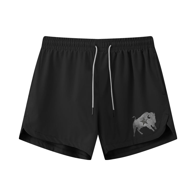 Bison Graphic Shorts