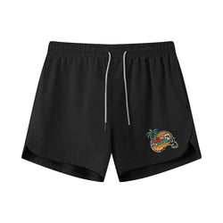 Skull Wave Graphic Shorts