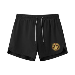 Baseball Smiley Graphic Shorts