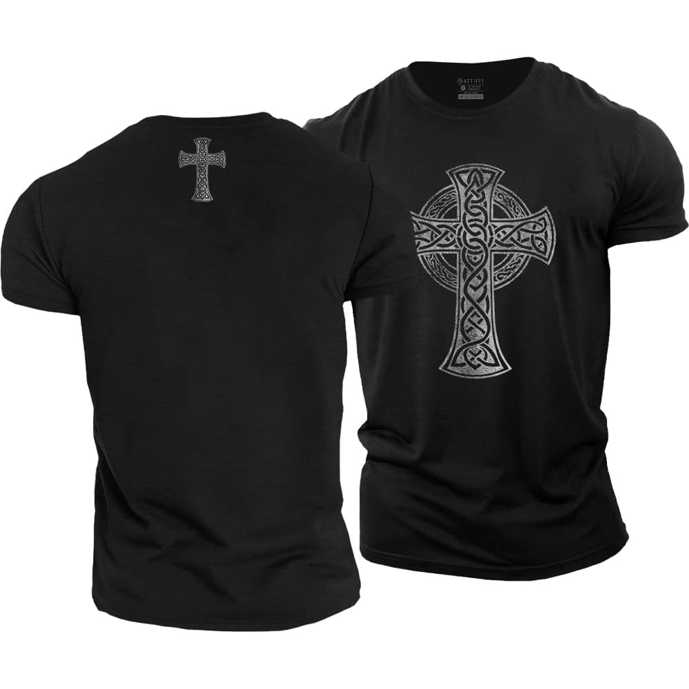 Celtic Cross Cotton T-Shirt