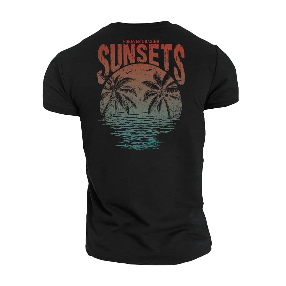 Forever Chasing Sunsets Cotton T-Shirt