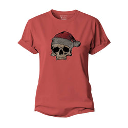 Christmas Skull Women's Cotton T-Shirt