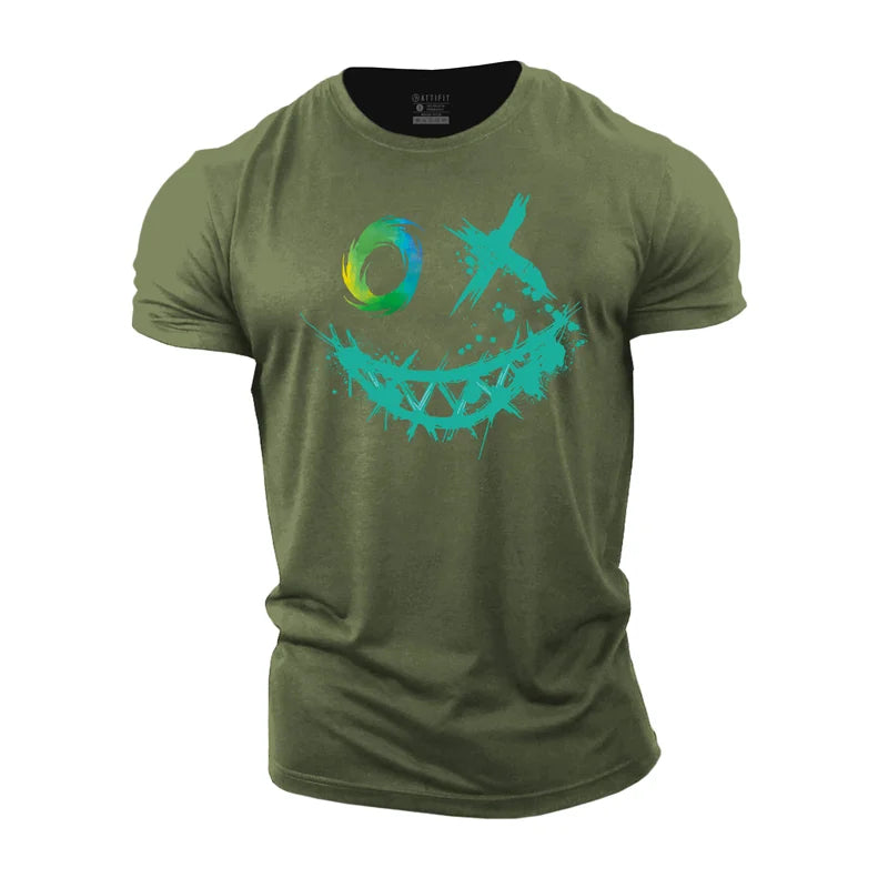 Vibrant Smiley Cotton T-Shirt