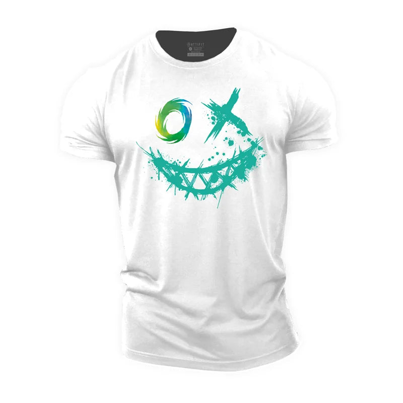 Vibrant Smiley Cotton T-Shirt