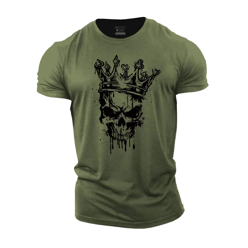 Crown Skull Cotton T-Shirt