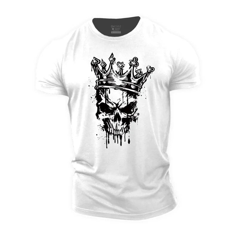 Crown Skull Cotton T-Shirt