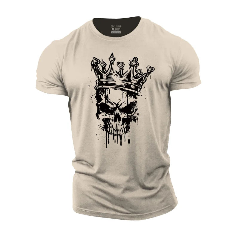 Crown Skull Cotton T-Shirt