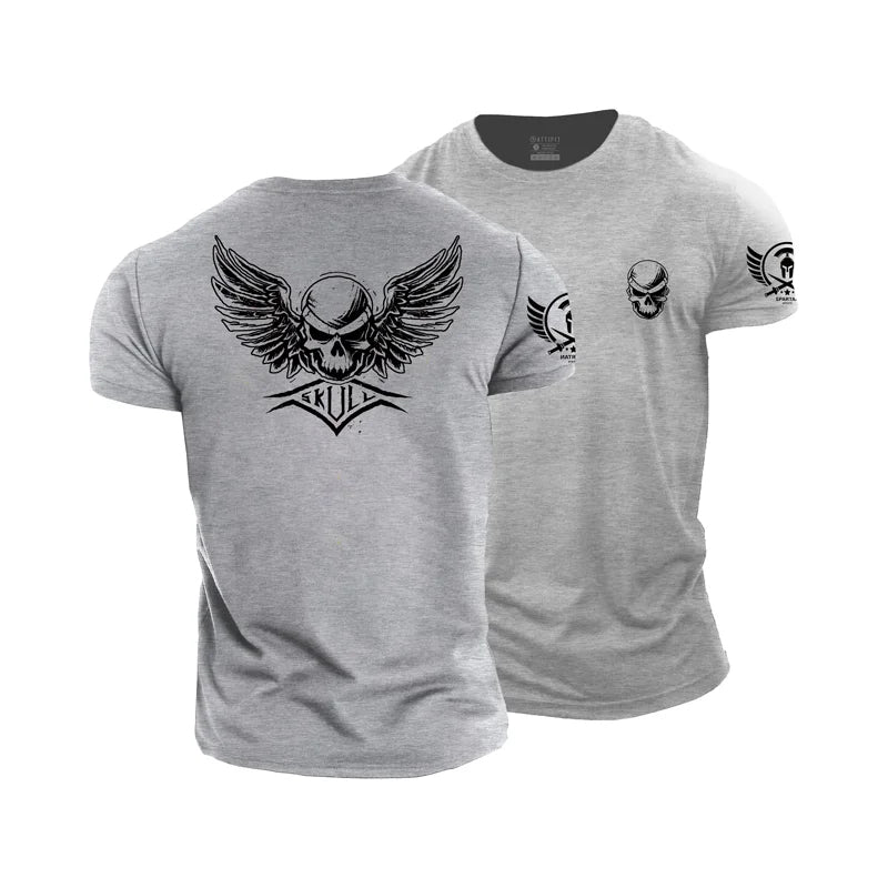 Skull Wings Cotton T-Shirt