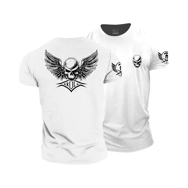 Skull Wings Cotton T-Shirt