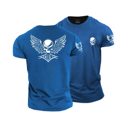 Skull Wings Cotton T-Shirt