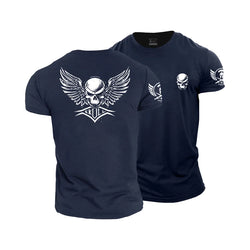 Skull Wings Cotton T-Shirt