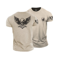 Skull Wings Cotton T-Shirt