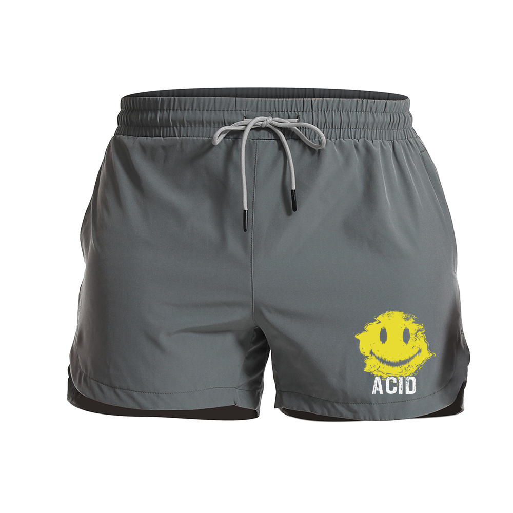 Acid Smile Graphic Shorts