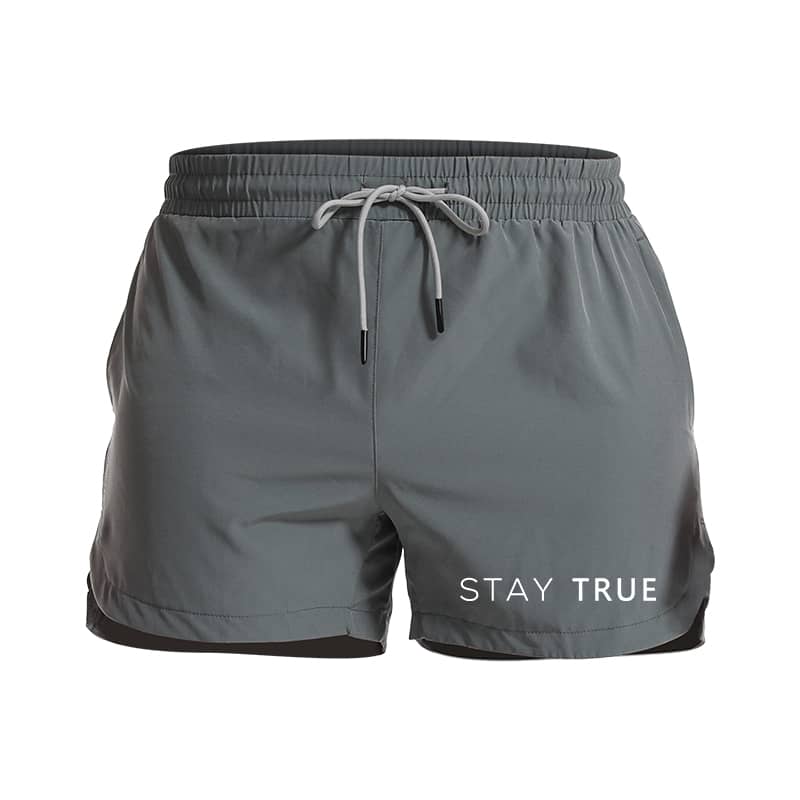 Stay True Graphic Shorts