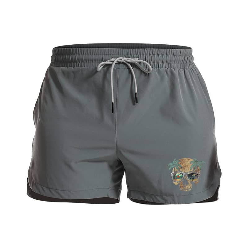 Skull Sea Graphic Shorts