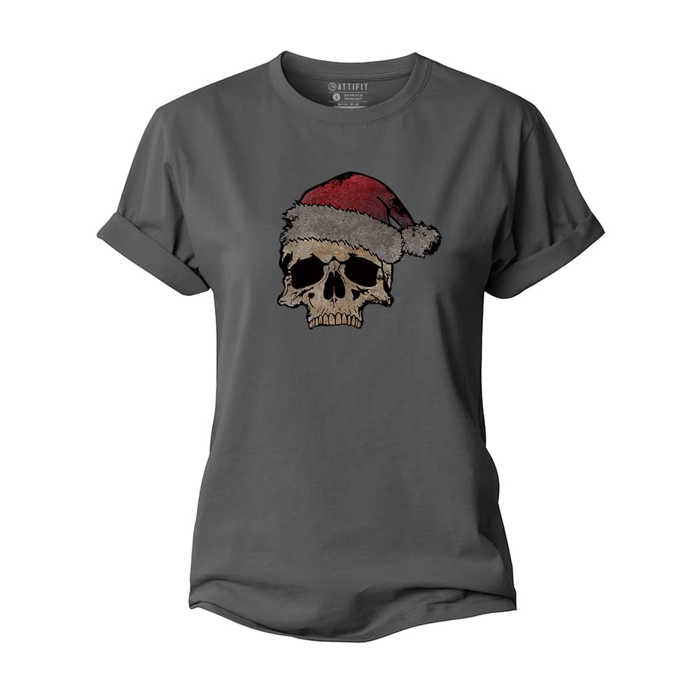 Christmas Skull Women's Cotton T-Shirt