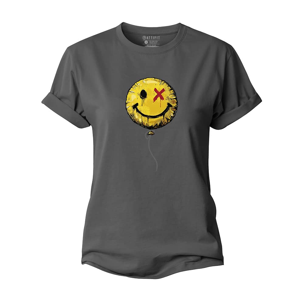 Smiley Ballon Women's Cotton T-Shirt