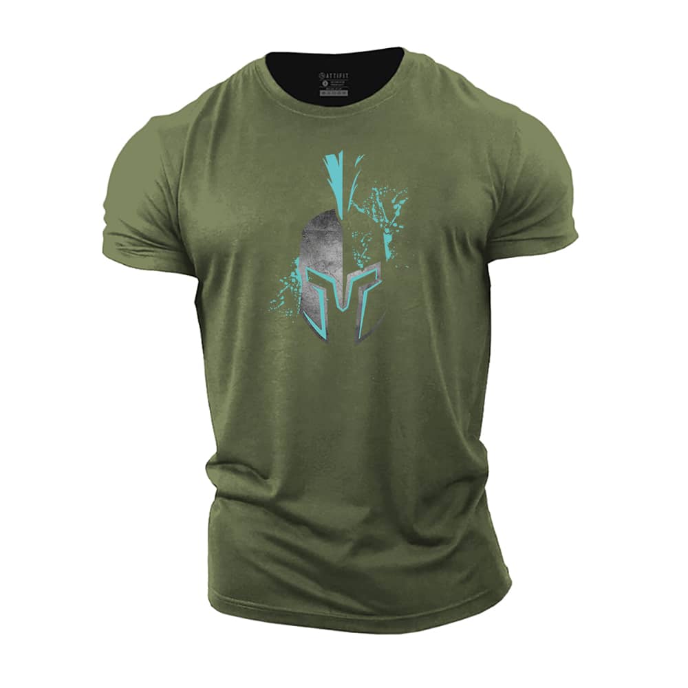 Cool Spartan Helmet Cotton T-Shirt