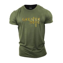 Greater Is He Cotton T-Shirt