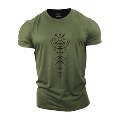 Vikings Compass Cotton T-Shirt