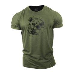 Bear Skull Cotton T-Shirt