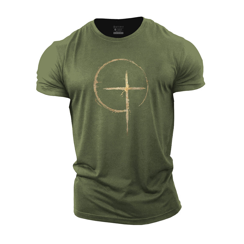 Simple Cross Cotton T-Shirt