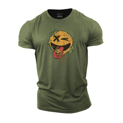 Smiley Stick Out Tongue Cotton T-Shirt