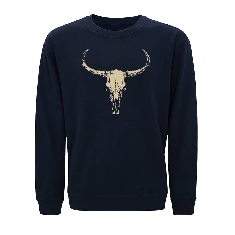 Bull Skull Crewneck Sweatshirt