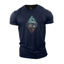 Mountain And Sea Cotton T-Shirt