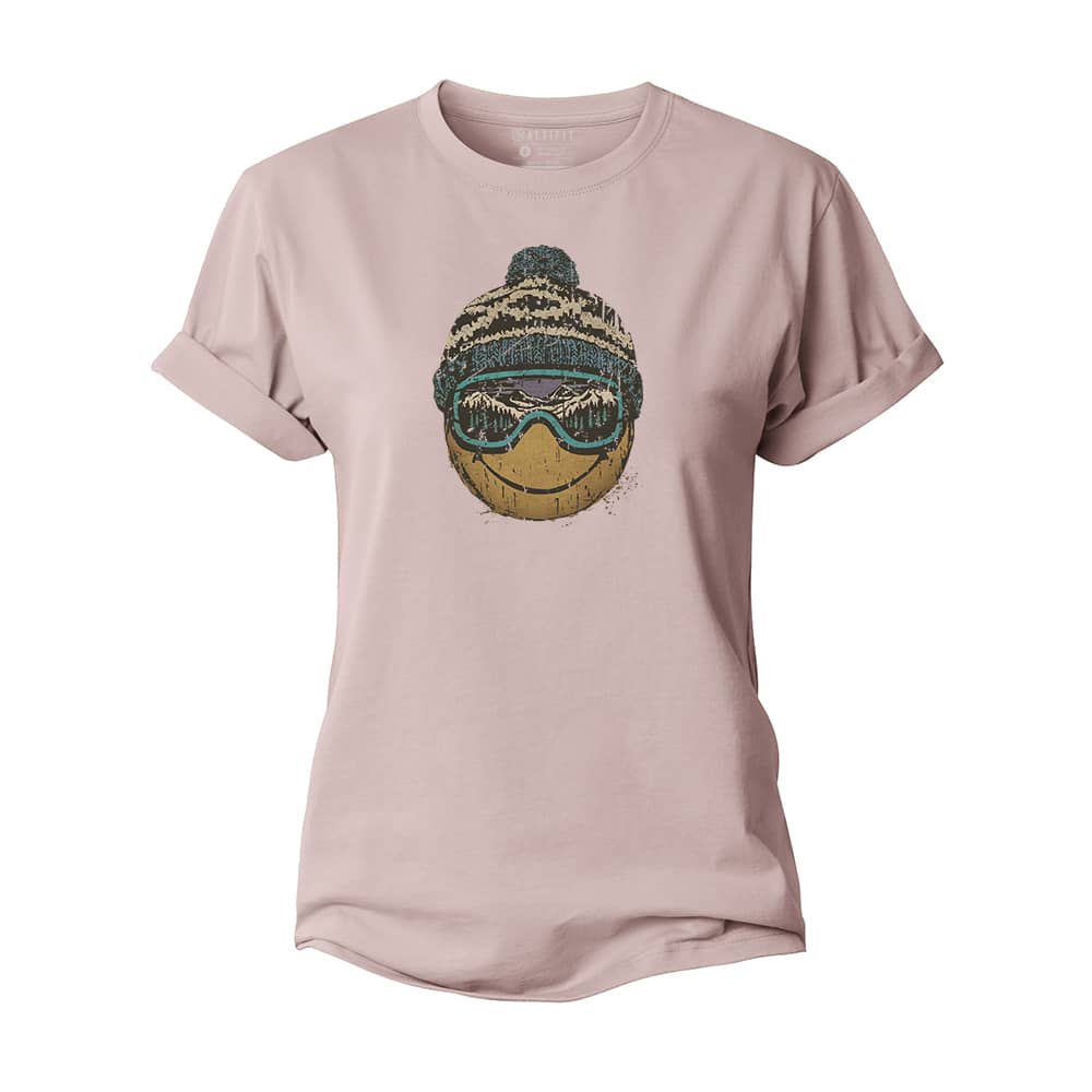 Ski Goggles Smiley Women's Cotton T-Shirt