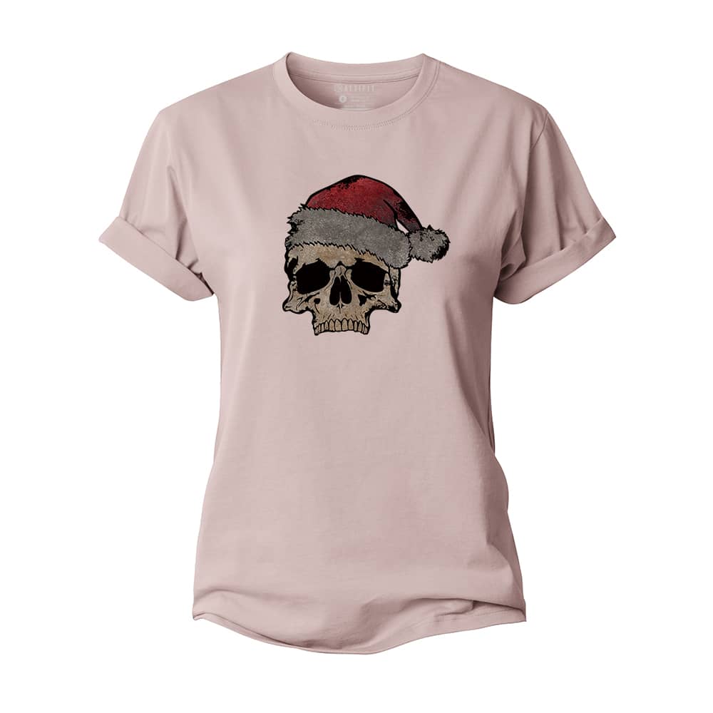 Christmas Skull Women's Cotton T-Shirt