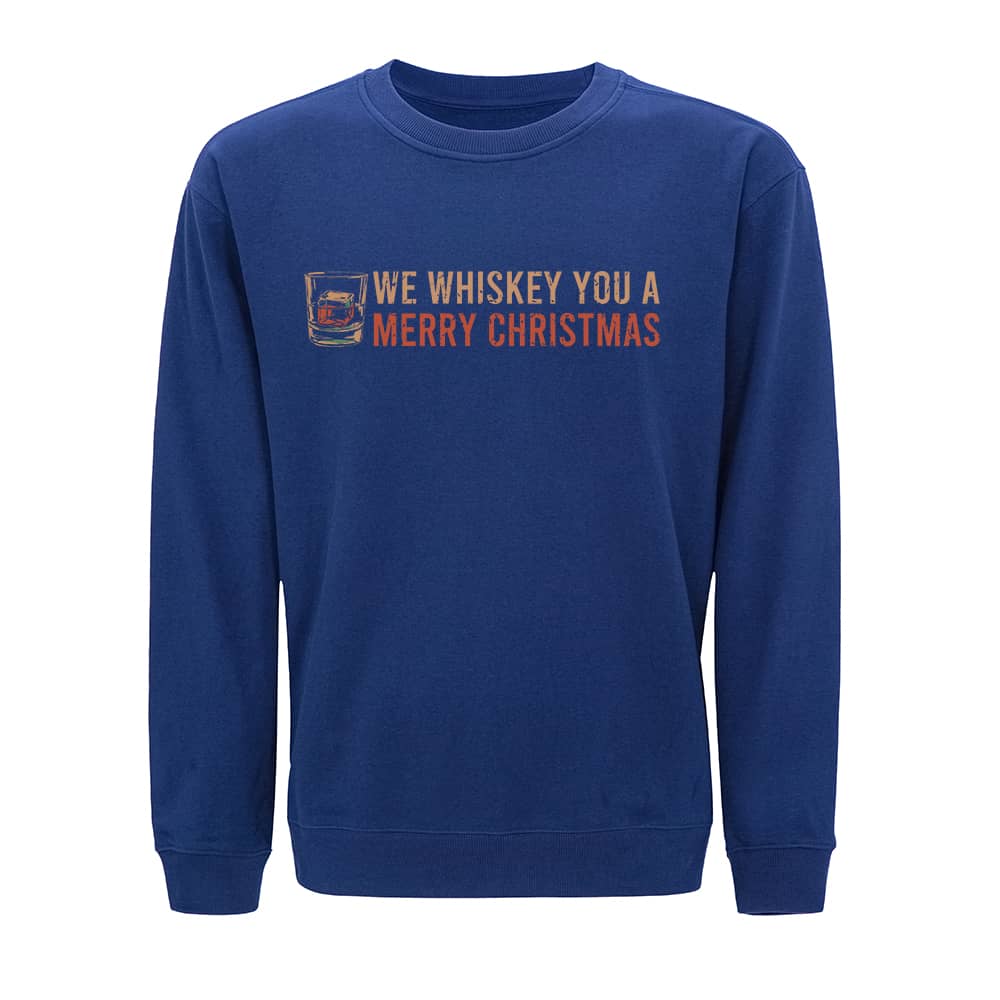 Whiskey Merry Christmas Crewneck Sweatshirt