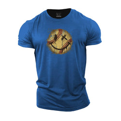 Baseball Smiley Cotton T-Shirt