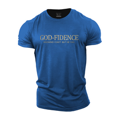 Godfidence, Knowing I Can't but He Can Cotton T-Shirt