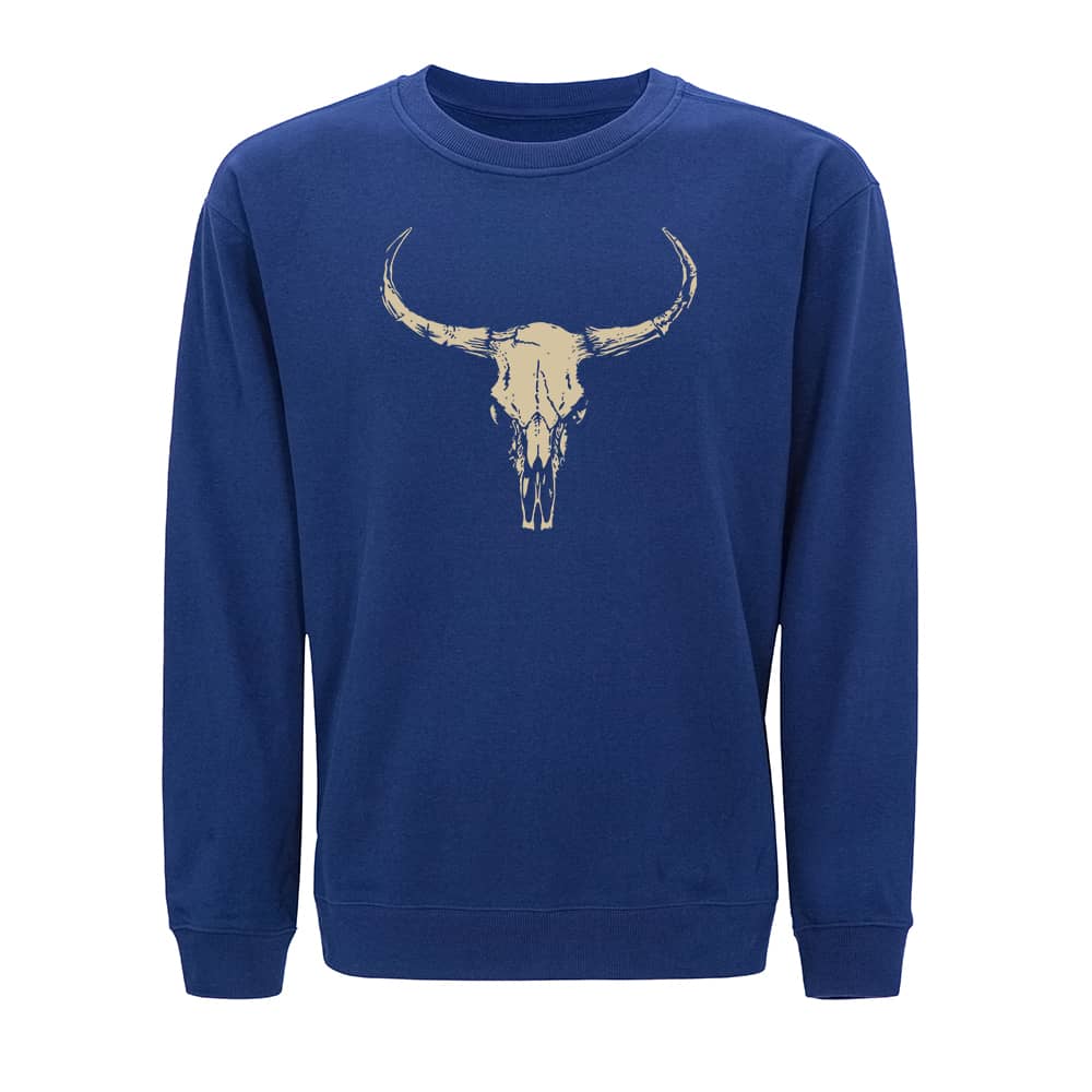 Bull Skull Crewneck Sweatshirt