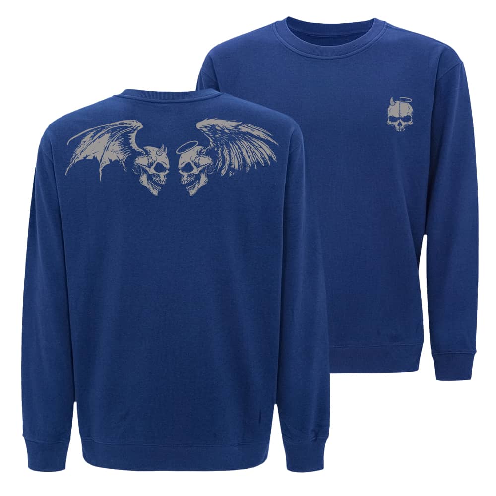 Devil Angel Skull Crewneck Sweatshirt