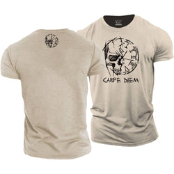 Carpe Diem Skull Cotton T-Shirt