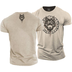 Norse Wolf Cotton T-Shirt