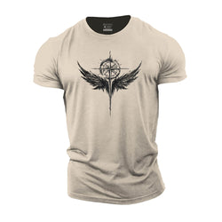 Compass Wings Cotton T-Shirt